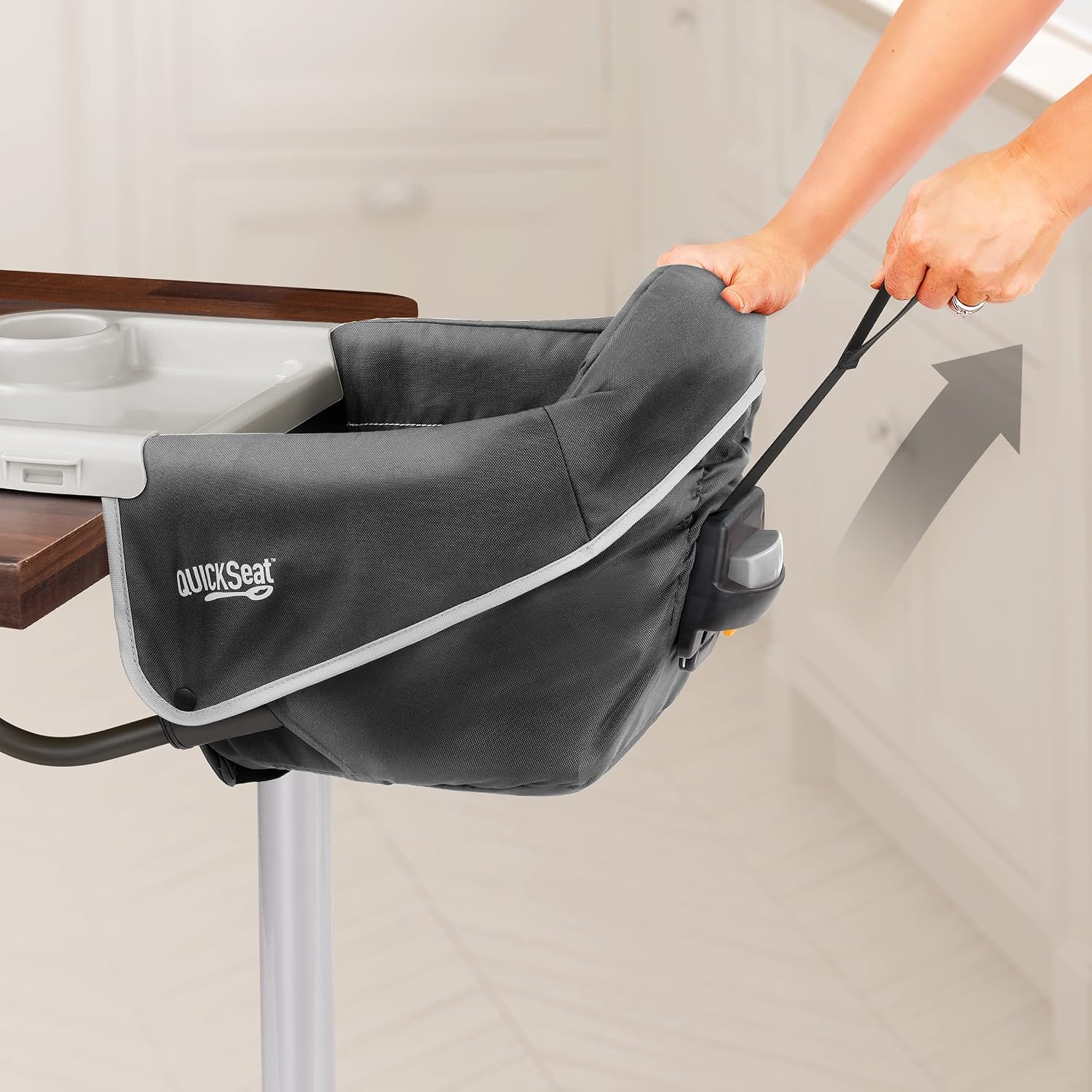 AUCT 18430 - $90 Chicco QuickSeat Hook-On Chair, Portable High Chair for Babies and Toddlers, for Child - Image 3