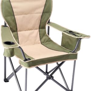 AUCT 17791 - NEWBULIG Oversized Folding Camping Chair for Adults, Portable Outdoor Collapsible Chairs,