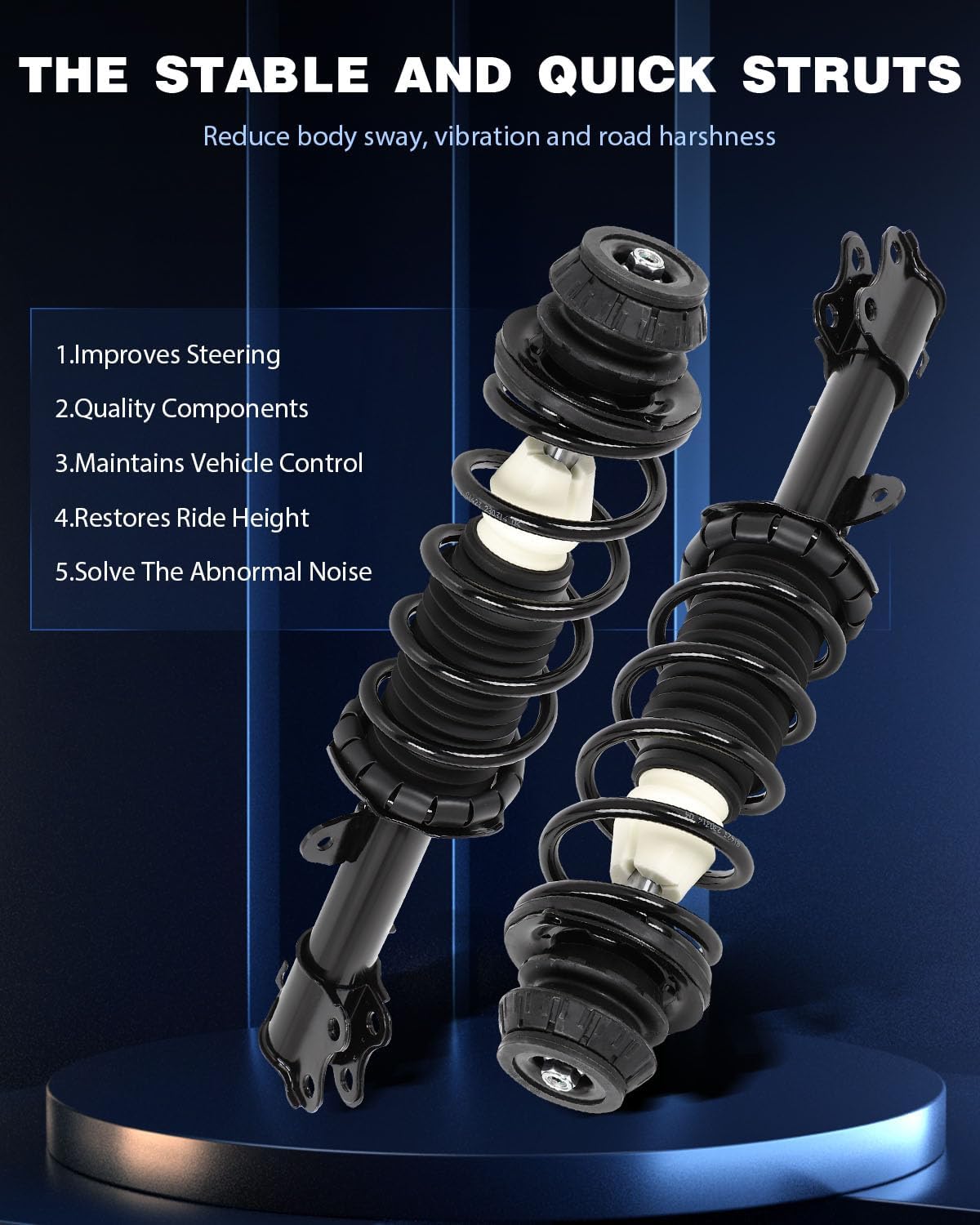 AUCT 18697 - $91 ECCPP Front Struts Spring Assembly Fit for 2012-2019 for Nissan Versa | Complete Strut - Image 3