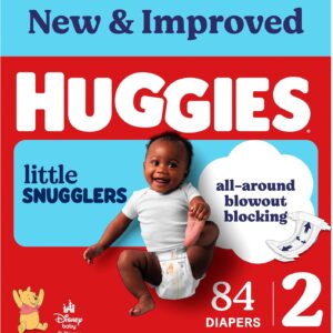 AUCT 18709 - Huggies Little Snugglers Diapers Size 2, 84 Count
