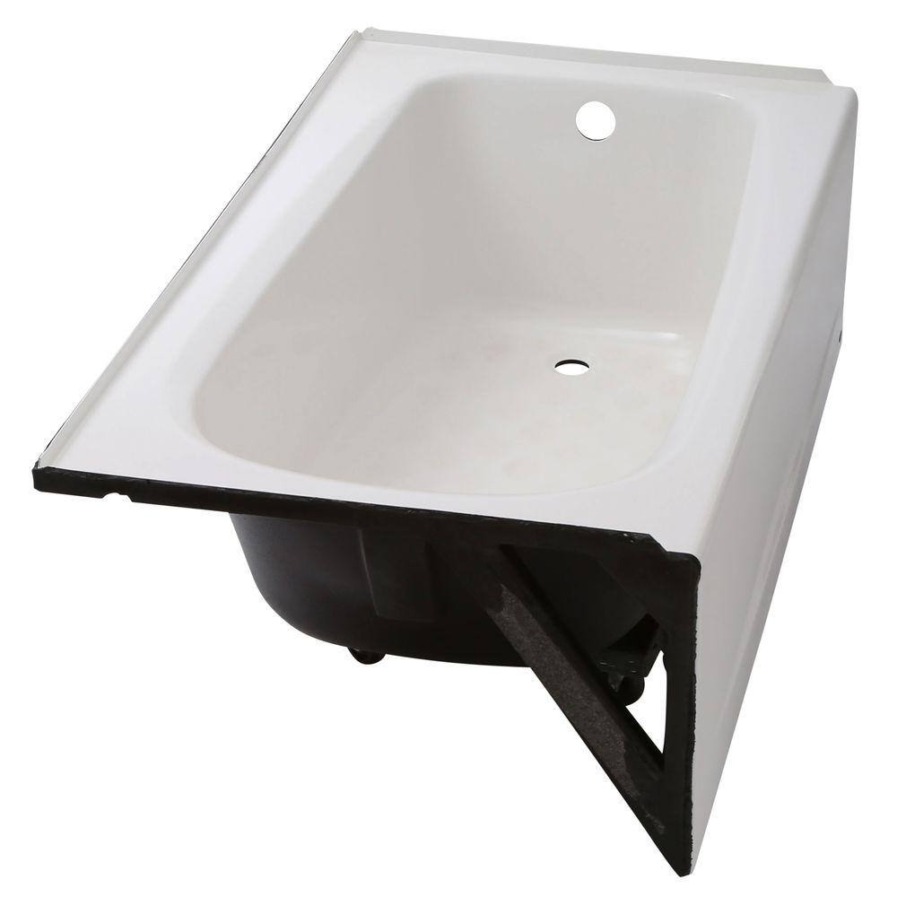 AUCT 18881 - $1031 Cambridge 60 in. x 32 in. Soaking Bathtub with Right Hand Drain in White - Image 4