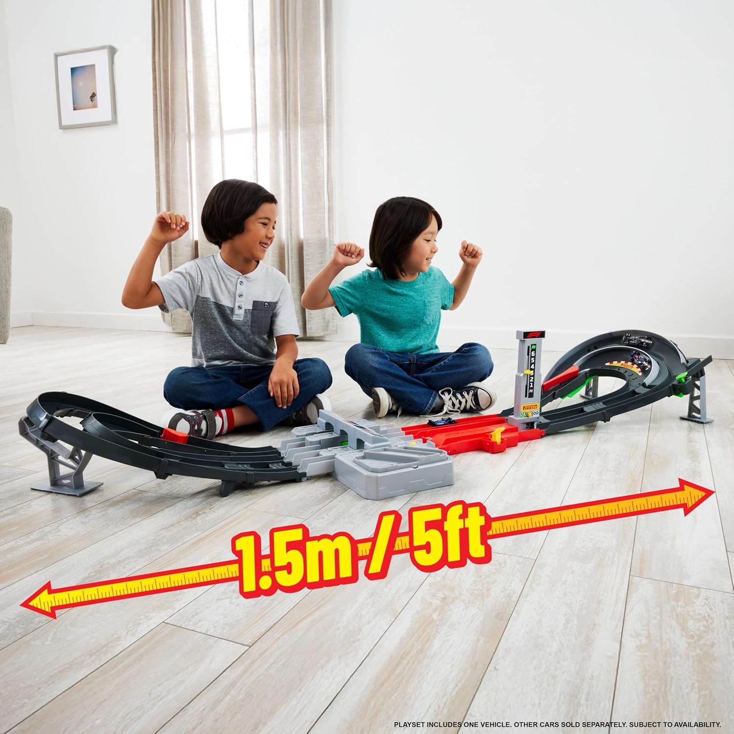 AUCT 18387 - $59 Hot Wheels Formula 1 Grand Prix Circuit & 3 Cars (Teams May Vary) | Two Modes of Raci - Image 2