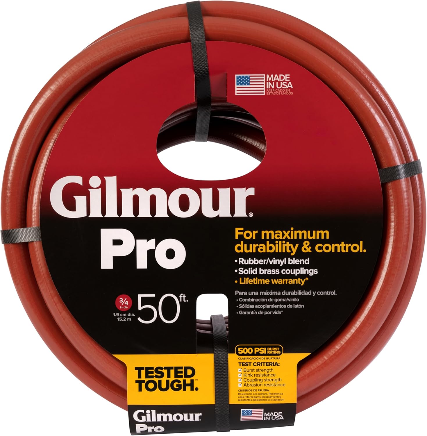 AUCT 18670 - Gilmour Pro Commercial 3/4" x 50' Heavy Duty Water Hose, Durable and Kink Resistant 50 ft