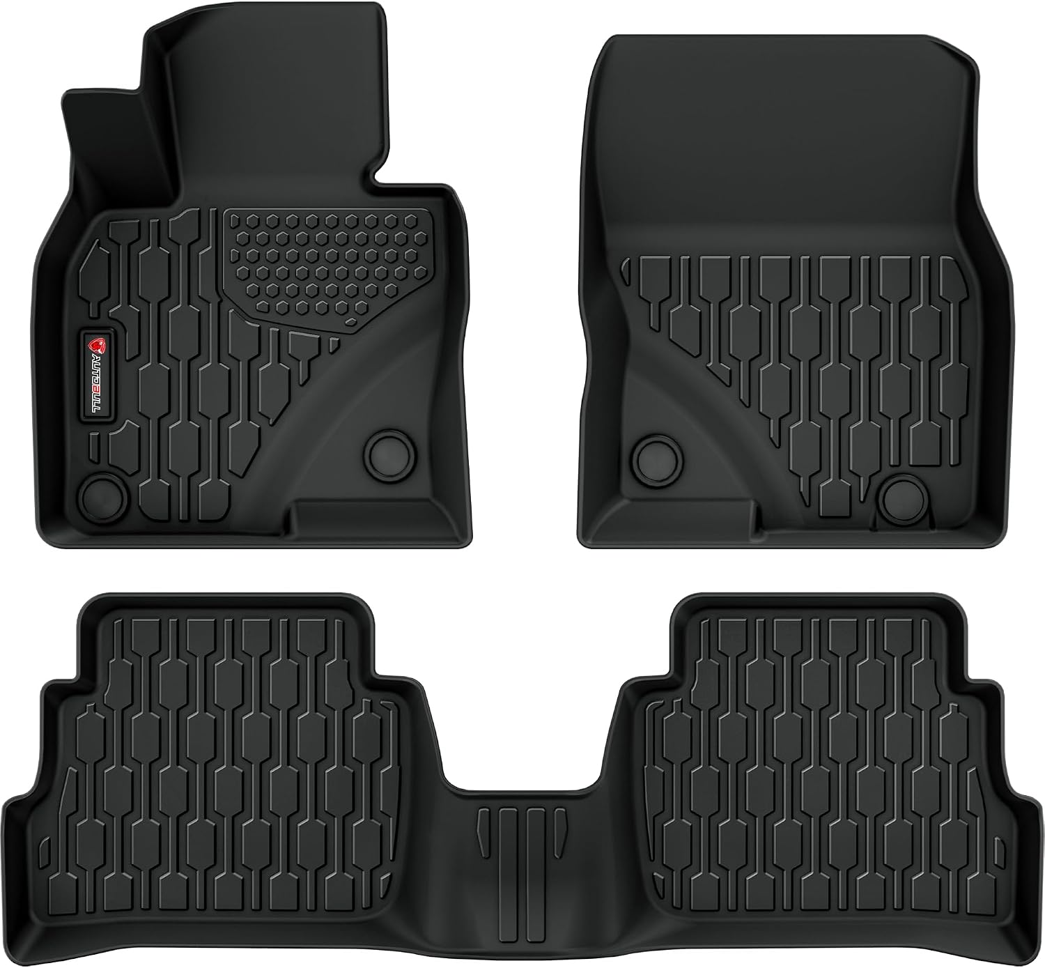 AUCT 19246 - $100 Floor Mats Compatible with Mazda CX-5 2017-2025, All Weather TPE Floor Liners, Custom