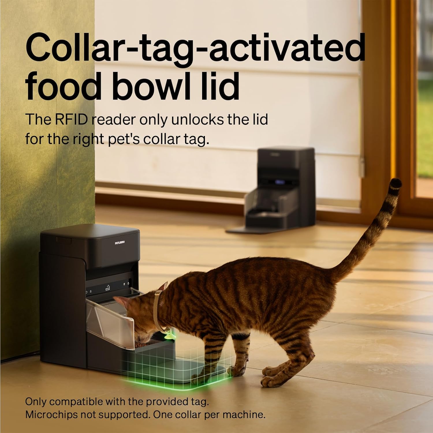 AUCT 18373 - $260 PETLIBRO RFID Cat Feeders for 2 Cats, Collar Sensor for Personalized Meals, Cats Reco - Image 2