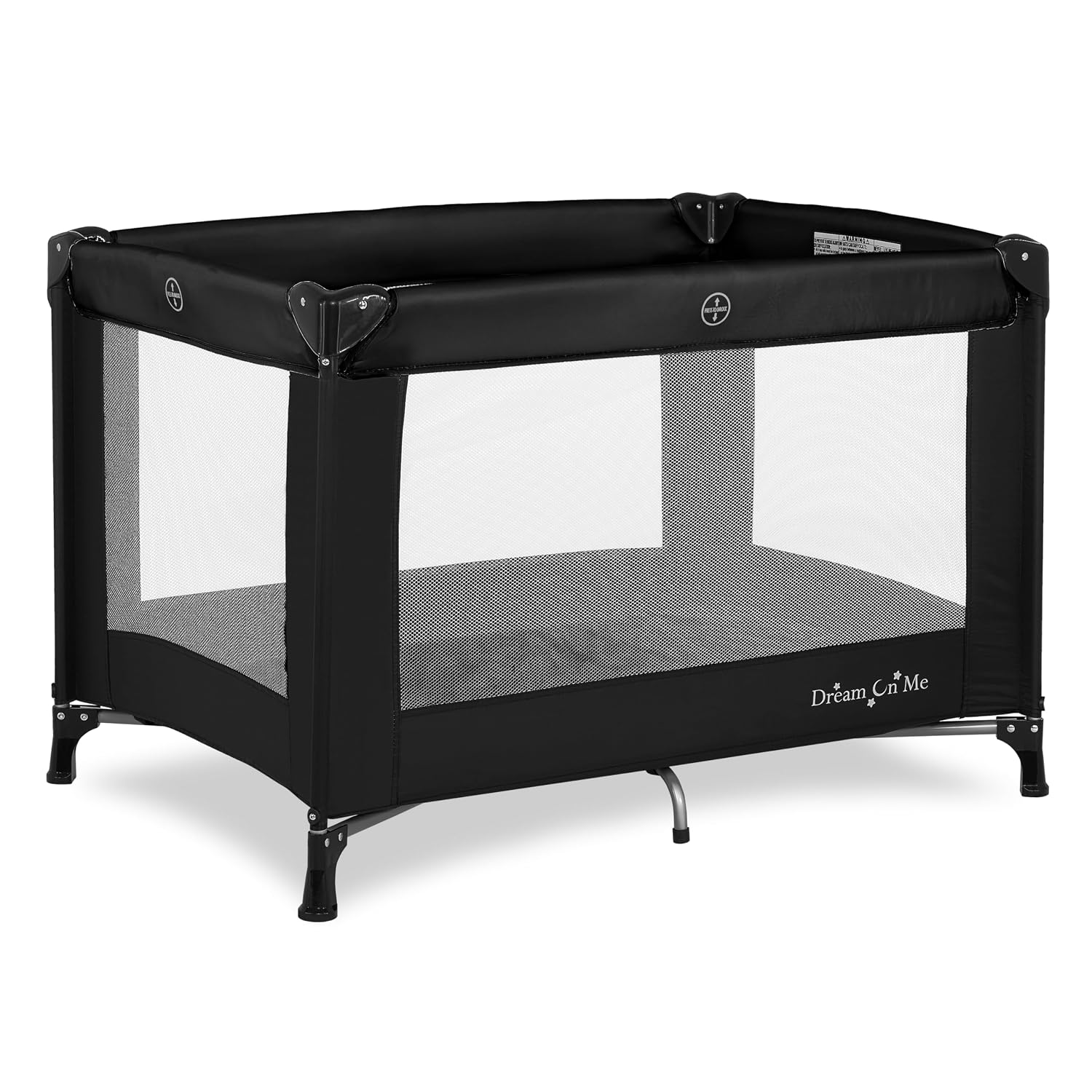 AUCT 18096 - Dream On Me Nest Portable Playard, Lightweight, Foldable, Carry Bag, Black | Breathable Me