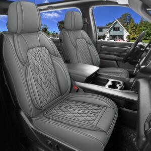 AUCT 17571 - $102 Car Seat Cover Custom Fit for Dodge Ram 1500 2500 3500 2002-2026 Faux Leather Seat Co