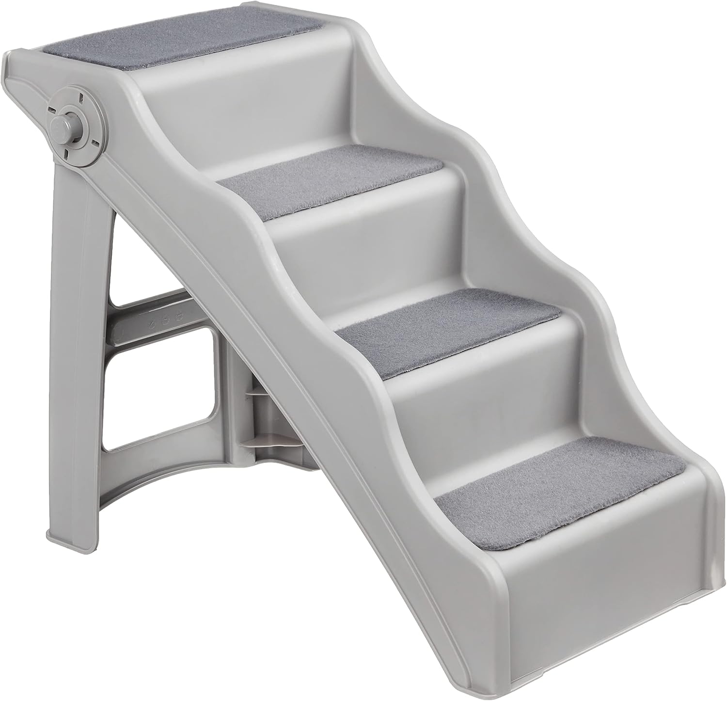 AUCT 20019 - $51 Amazon Basics Foldable Non-Slip Pet Stairs for Small Dogs and Cats, Senior Pets, Easy