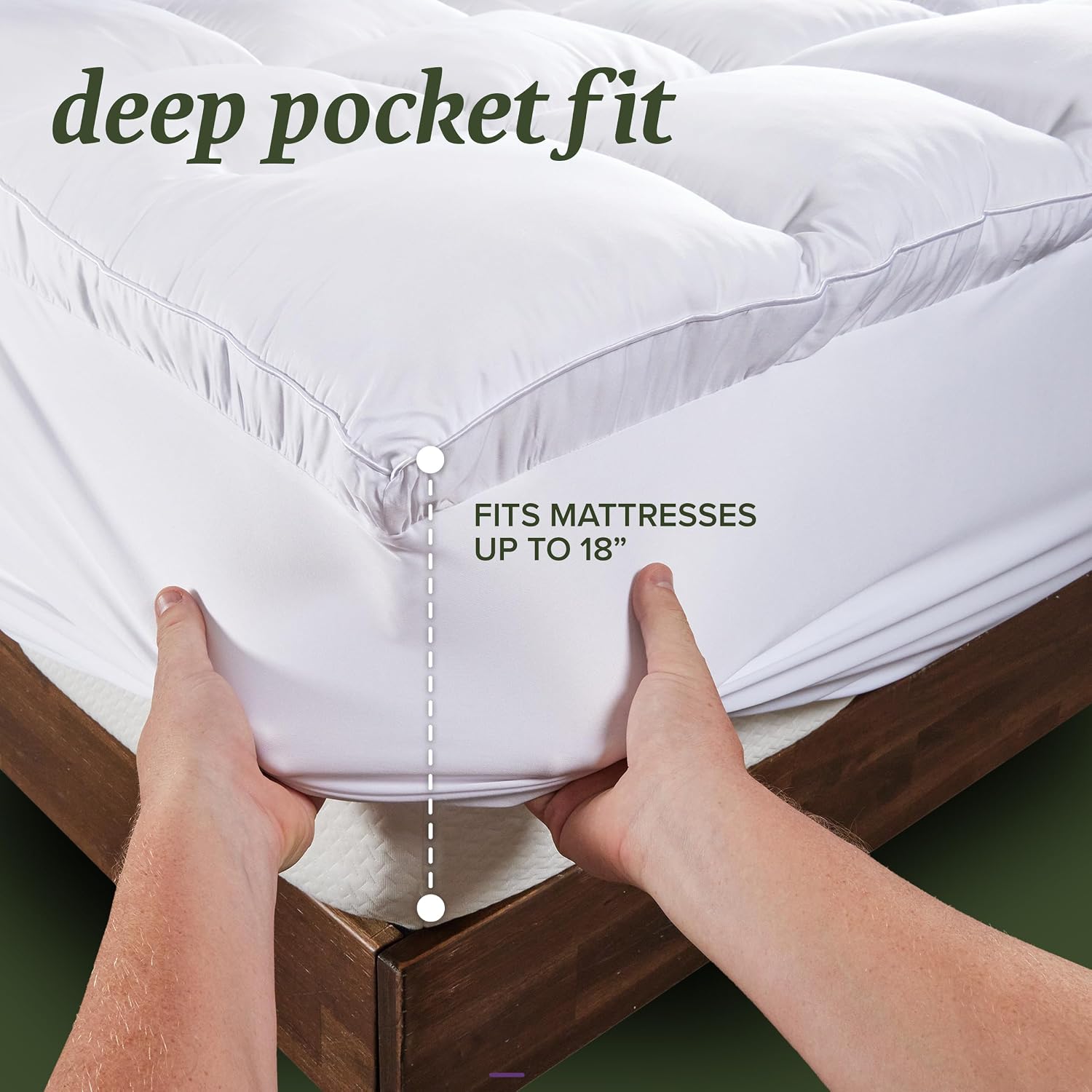 AUCT 18482 - $110 Beckham Hotel Collection Full Size Hybrid Mattress Protector & Pad - Extra Padded, Th - Image 3