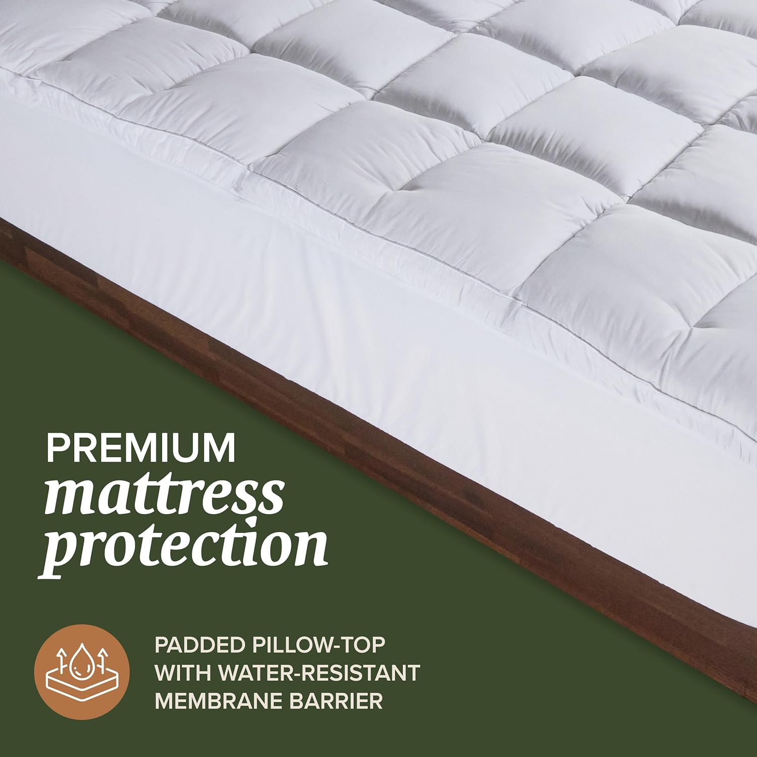 AUCT 18482 - $110 Beckham Hotel Collection Full Size Hybrid Mattress Protector & Pad - Extra Padded, Th - Image 2