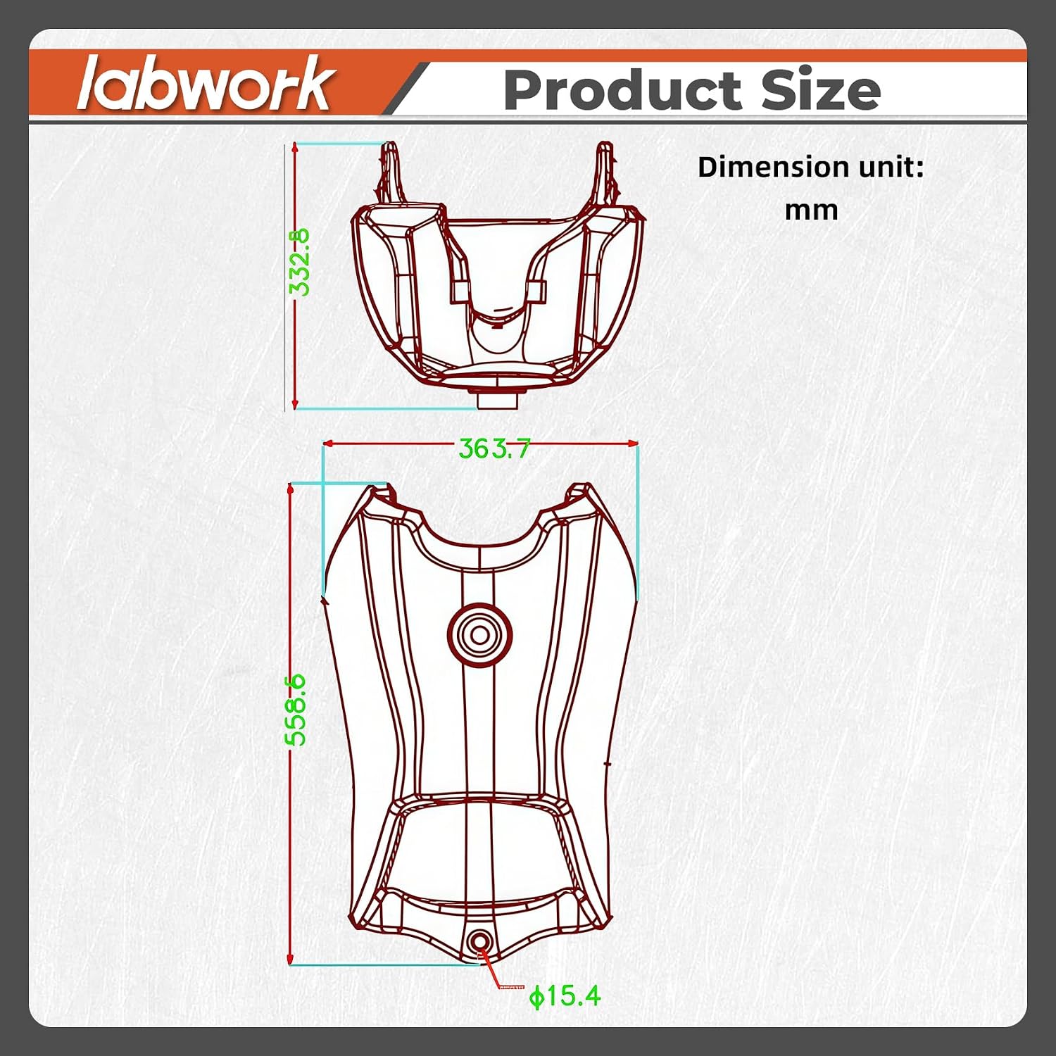 AUCT 18988 - $142 labwork Plastic Fuel Tank Replacement for Honda FourTrax 300 TRX300FW 4x4 - Image 3