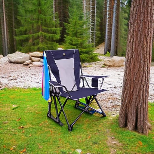 AUCT 18541 - $75 GCI Outdoor Comfort Pro Rocker Camping Chair - Indigo Blue - Image 2
