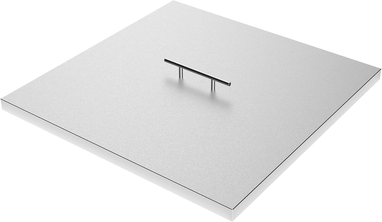 AUCT 19589 - $57 21"x21" 304 Stainless Steel Fire Pit Lid for 18" Square Fire Pit/Burner Pan