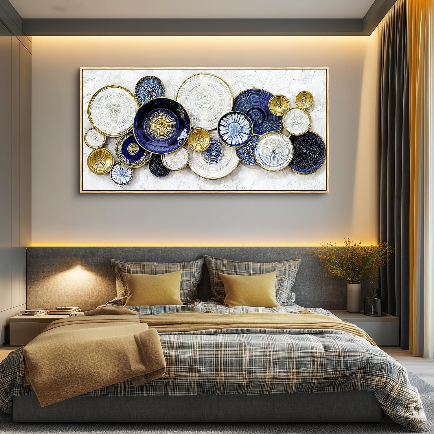 AUCT 19689 - $81 JUDASJART Large Wall Decor For Living Room Canvas Wall Art For Office Modern Wall Deco - Image 2