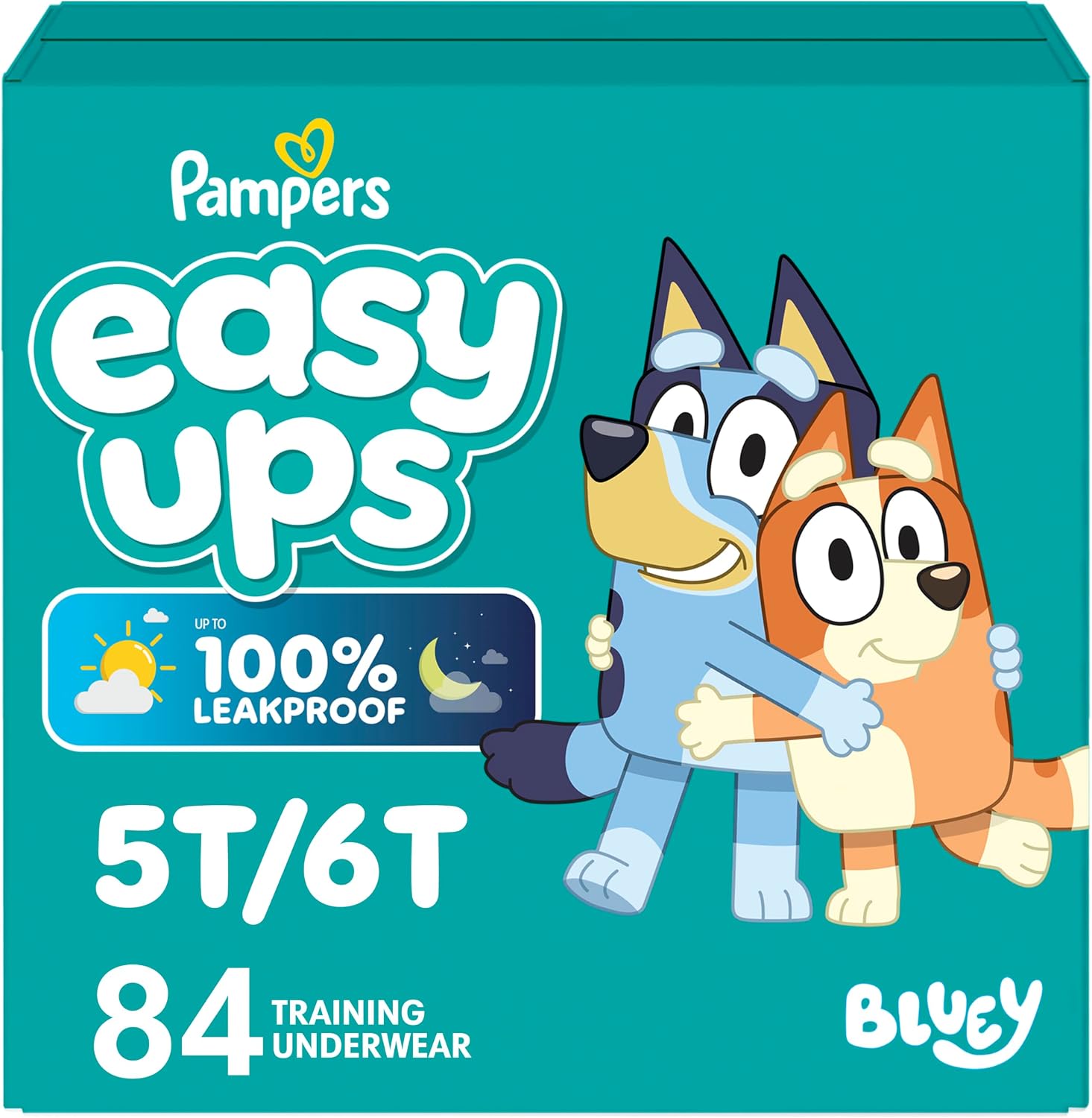 AUCT 20058 - Pampers Easy Ups Potty Training Pants, 5T-6T, 84 Count, Cartoon