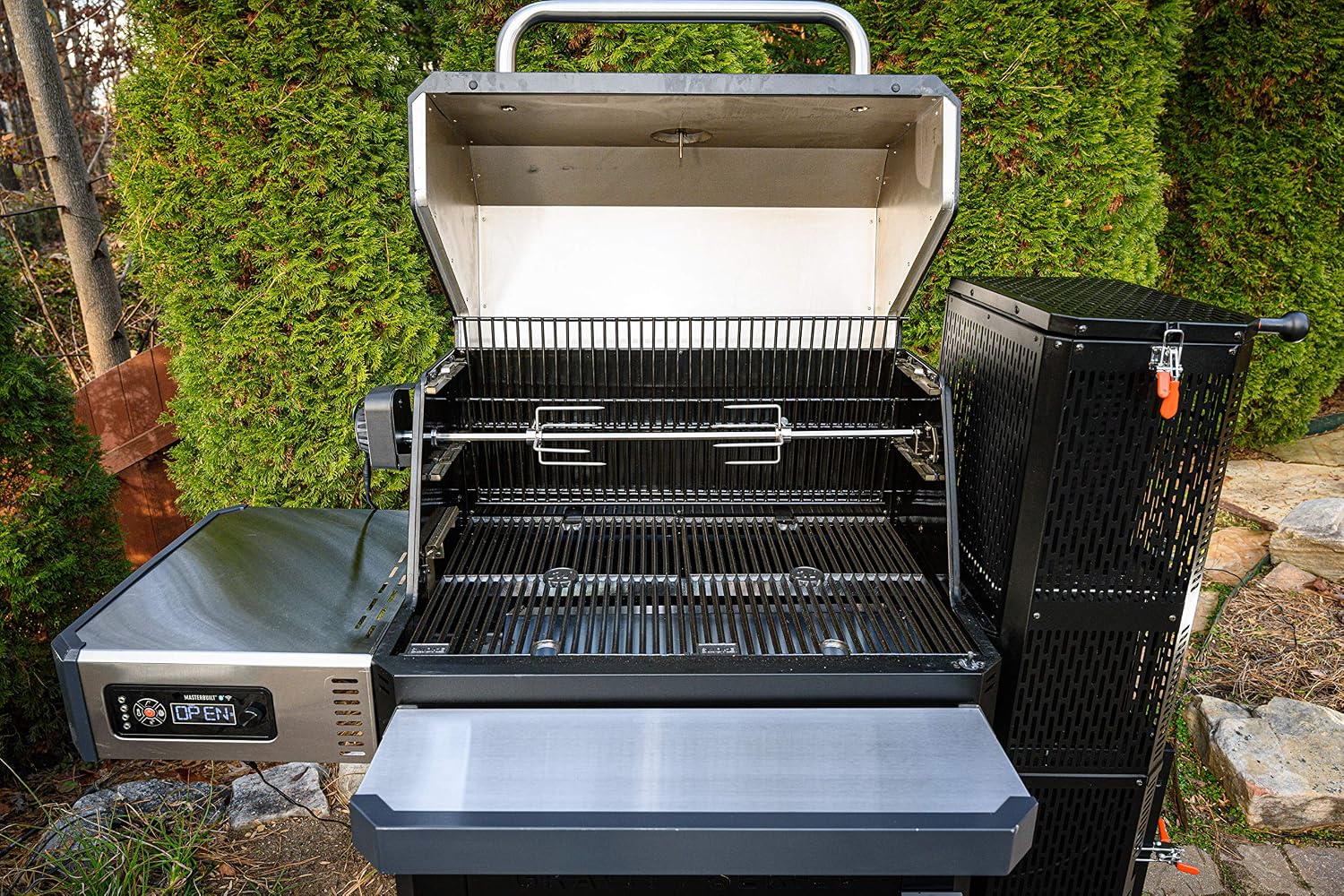 AUCT 19832 - $69 Masterbuilt Gravity Series Rotisserie Accessory Attachment with Stainless Steel Spit - Image 2