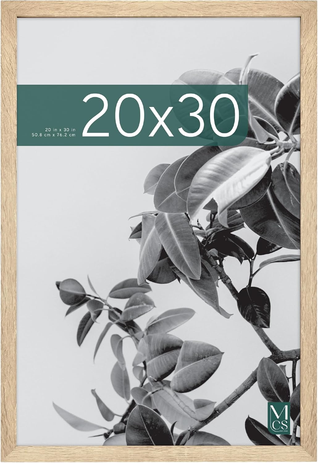 AUCT 18507mm - MCS Studio Gallery Poster Frame, 20x30, Natural Woodgrain, 1-Pack | Studio Gallery Poster