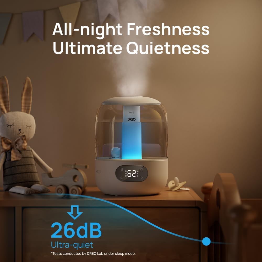 AUCT 19315 - DREO 3L Humidifiers for Bedroom, 30H Runtime, 26 dB Quiet, New Edition - Image 3