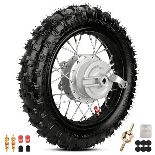 AUCT 19192 - $60 2.50-10 Dirt Bike Rear Wheel Assembly for CRF50 TTR50 XR50 Pit Bike