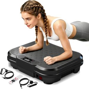 AUCT 18352 - $70 Vibration Plate Exercise Machine, Curved Vibration Plate for Lymphatic Drainage Weight