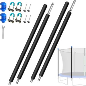 AUCT 19050 - $59 2PCS Trampoline Poles Replacement-Universal Straight Enclosure Poles