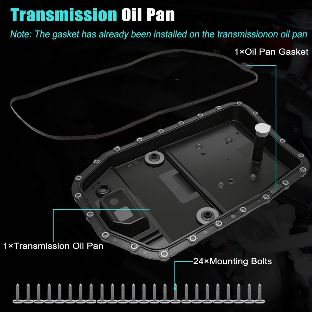 AUCT 19915 - $60 AUCERAMIC 6HP19 Transmission Oil Pan 24152333907 for BMW 128i 328i 528i - Image 2