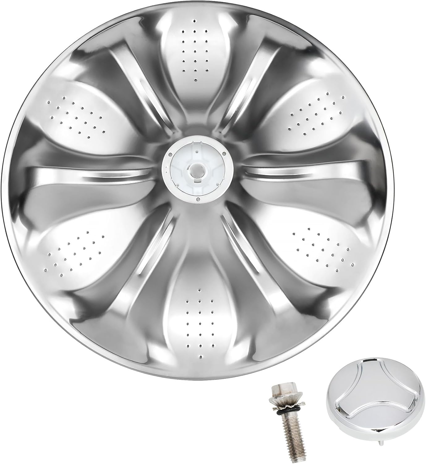 AUCT 18699 - $59 AGZ72909711 Agitator Plate with 5006EA3009B Washer Pulsator Cap | Compatible with l-g