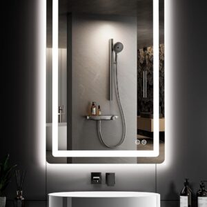 AUCT 19950 - $90 36"x24" LED Bathroom Mirror with Lights, Vanity Mirror with Lights