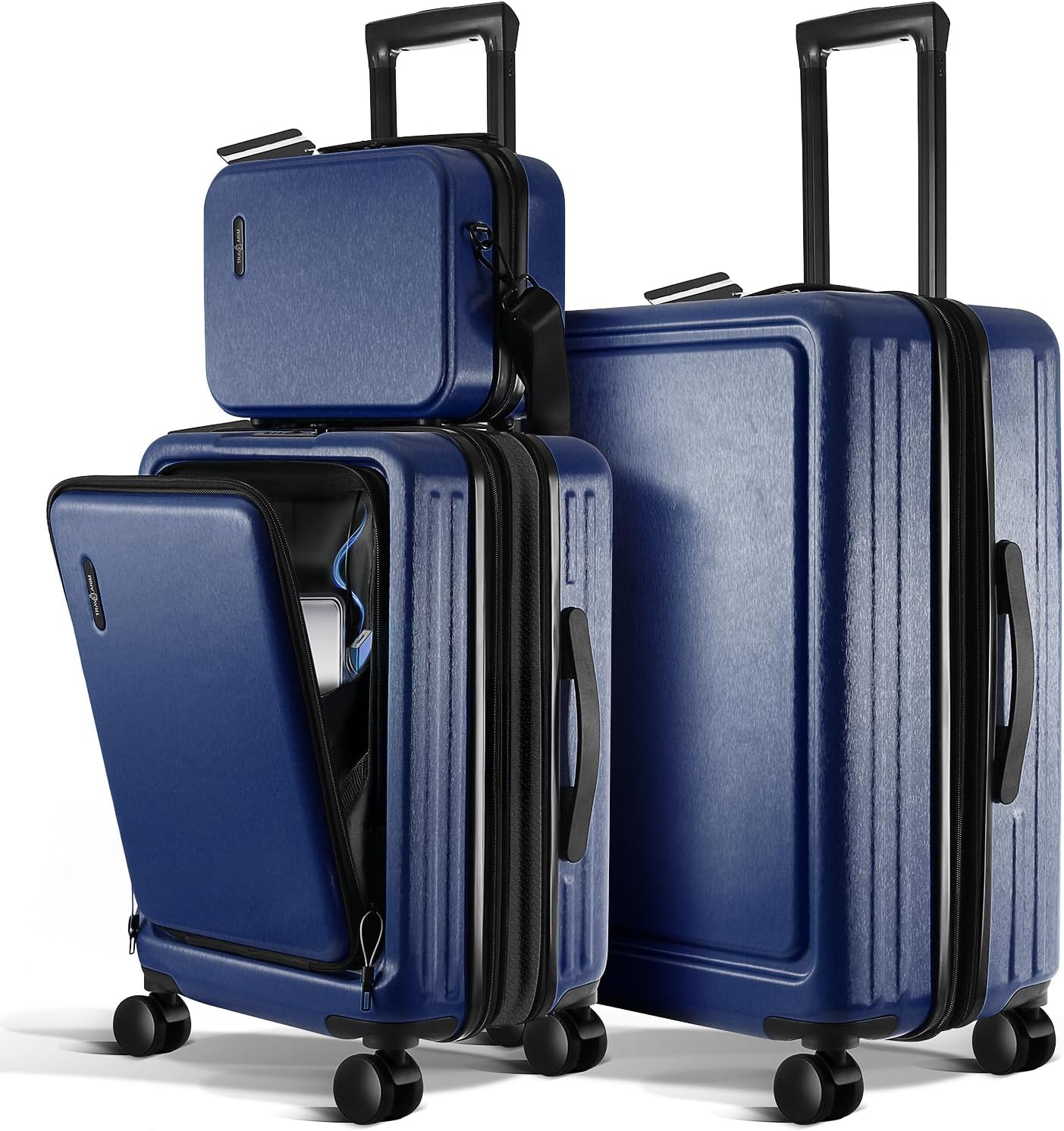 AUCT 19646 - $168 TRAVELARIM 3 Piece Luggage Sets, 20 Inch Carry On Luggage, 24 Inch Suitcase
