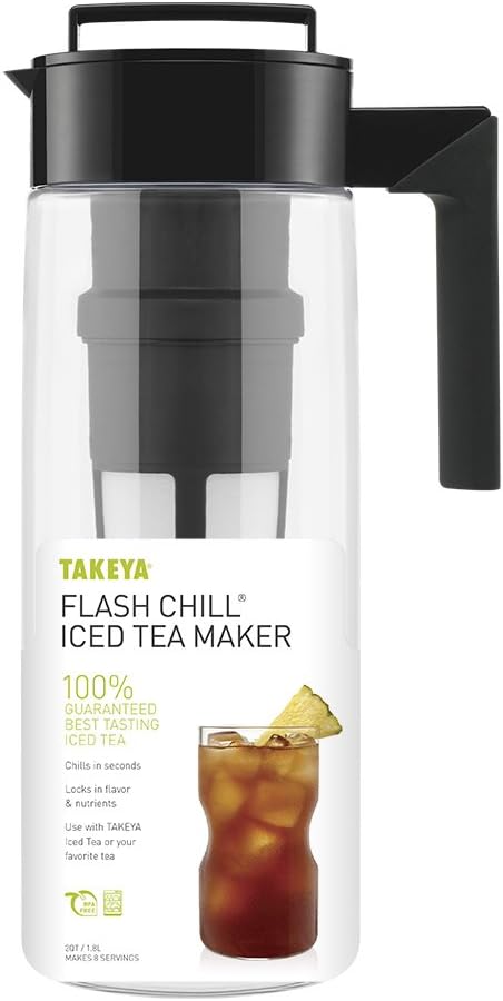 AUCT 18394 - Takeya Flash Chill Iced Tea Maker - Versatile Tea Brewer for Loose/Bagged Tea - Patented F - Image 2