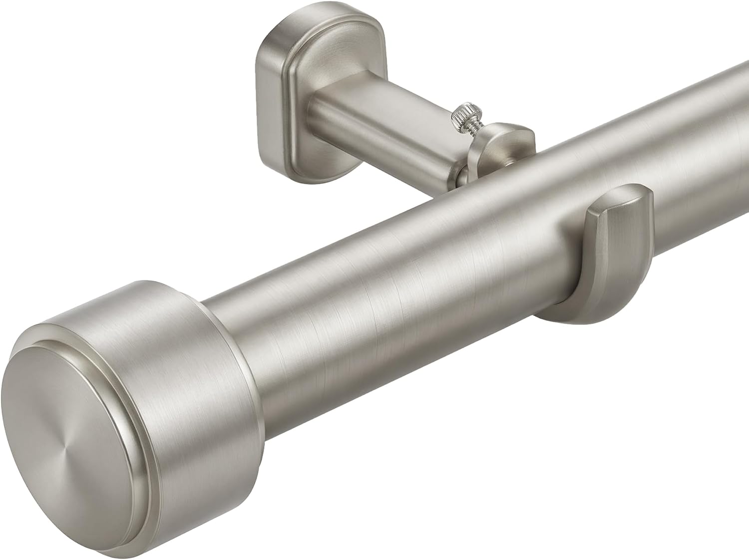 AUCT 18459 - Heavy Duty Curtain Rods - 1 1/4" Large Diameter Premium Nonadjustable Curtain Rod - 36in/3