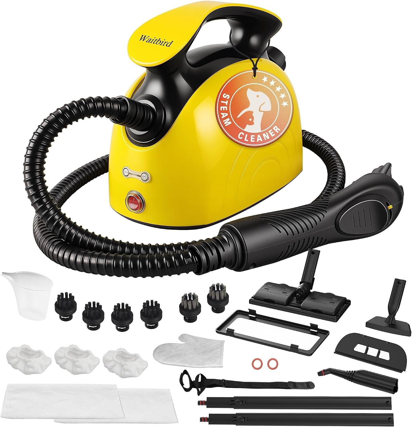 AUCT 18446 - $95 Waitbird Steam Cleaner, Steam Cleaner For Home, Handheld Steamer For Cleaning With 21