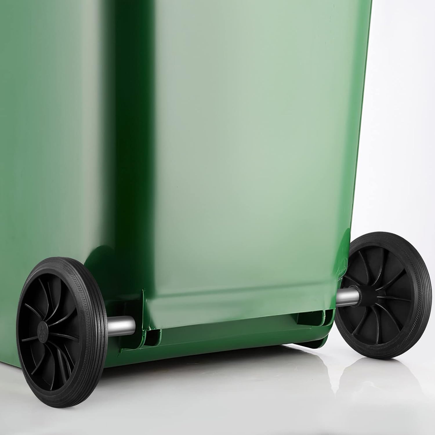 AUCT 19500 - Angoily Trash Can Wheels Replacement, Garbage Can Wheels Replacement Set, Hollow Shaft 2 R - Image 2