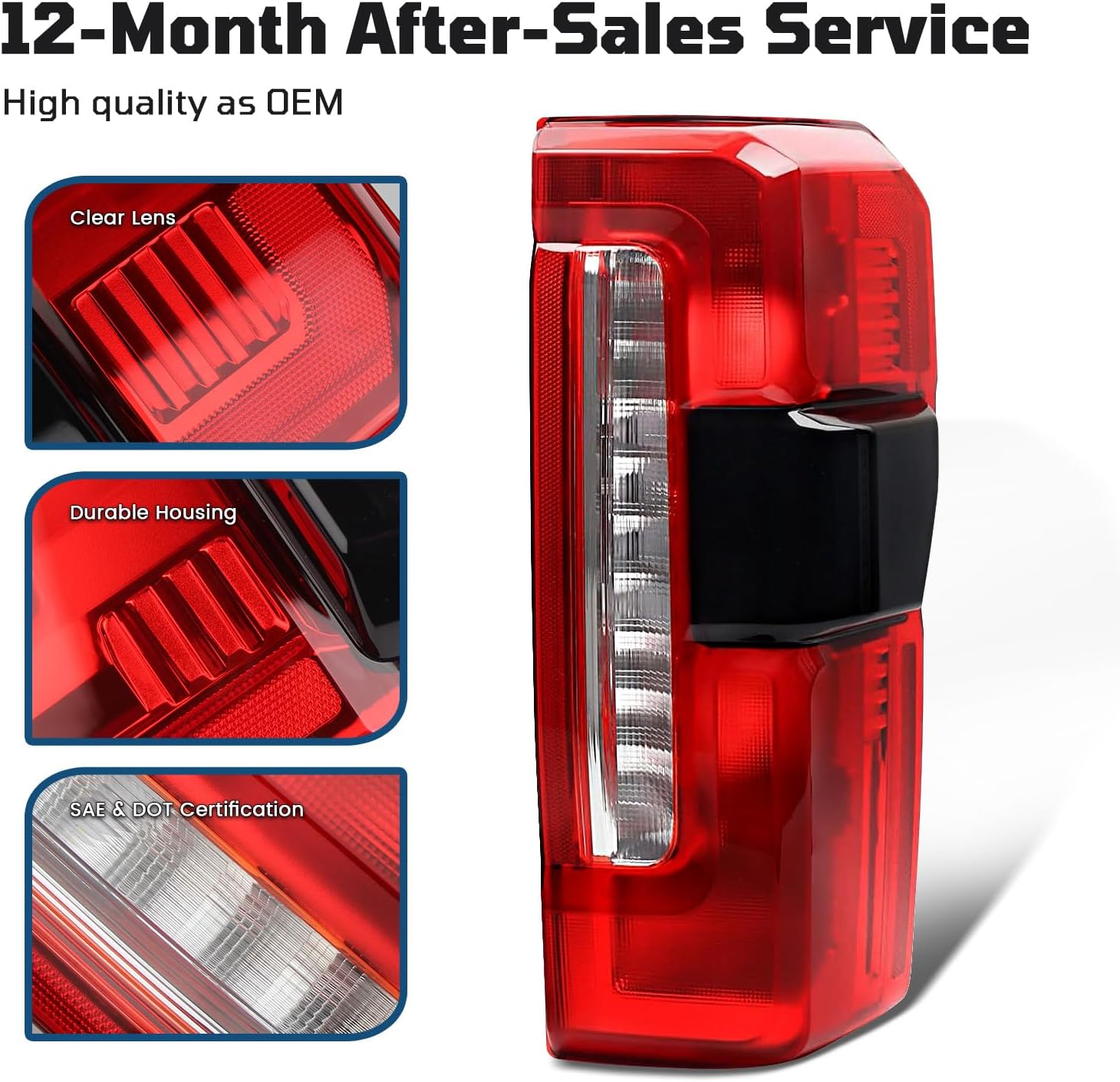 AUCT 18346 - $196 Tail Lights For 2023-2025 Ford F250 F350 Super Duty Right Passenge | Halogen Rear Lig - Image 2
