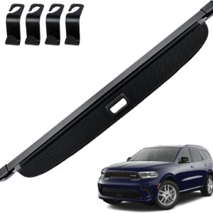 AUCT 19813 - $57 AUXKO Retractable Cargo Cover for Dodge Durango 2026-2011, Carbon Fiber
