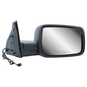 AUCT 18855 - $101 Passenger Right Side Door Mirror Power Heated Manual Folding Textured Back Cover for