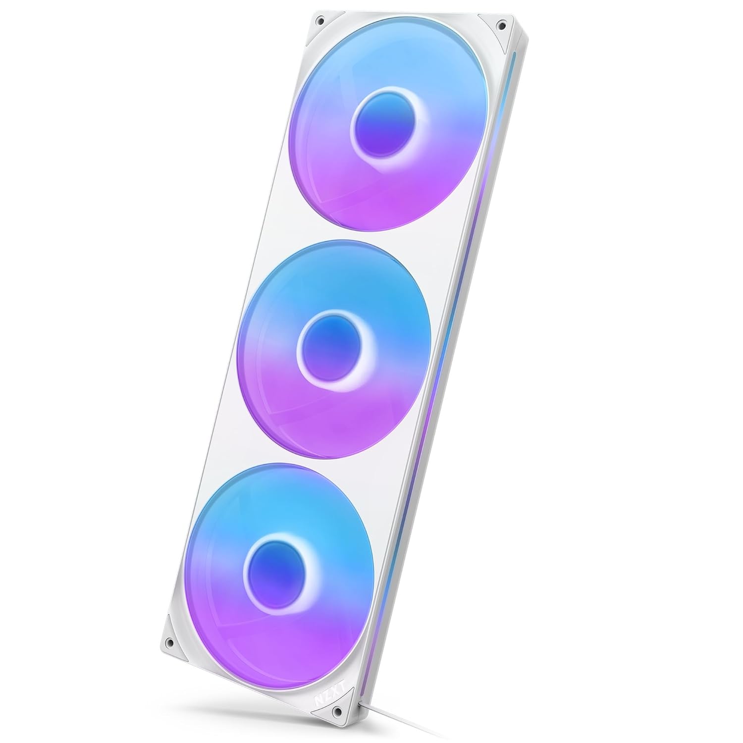 AUCT 19920 - $65 NZXT F420 RGB Core - 420mm Single-Frame RGB Fan Unit - White - Image 4