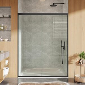AUCT 17974 - $1948 Sliding Shower Door, 44"-48" w x 72" h Semi-Frameless Bypass Bathroom Door with 1/4"
