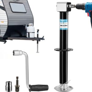 AUCT 19263 - $80 Kohree 5000 lbs Trailer Jack, 20-24V Electric Drill Operated Fast Lifting