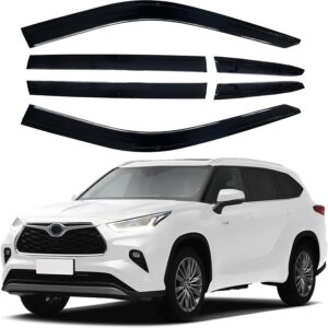 AUCT 19997 - $60 Rain Guards Window Visors for Toyota Highlander 2020-2026 6Pcs