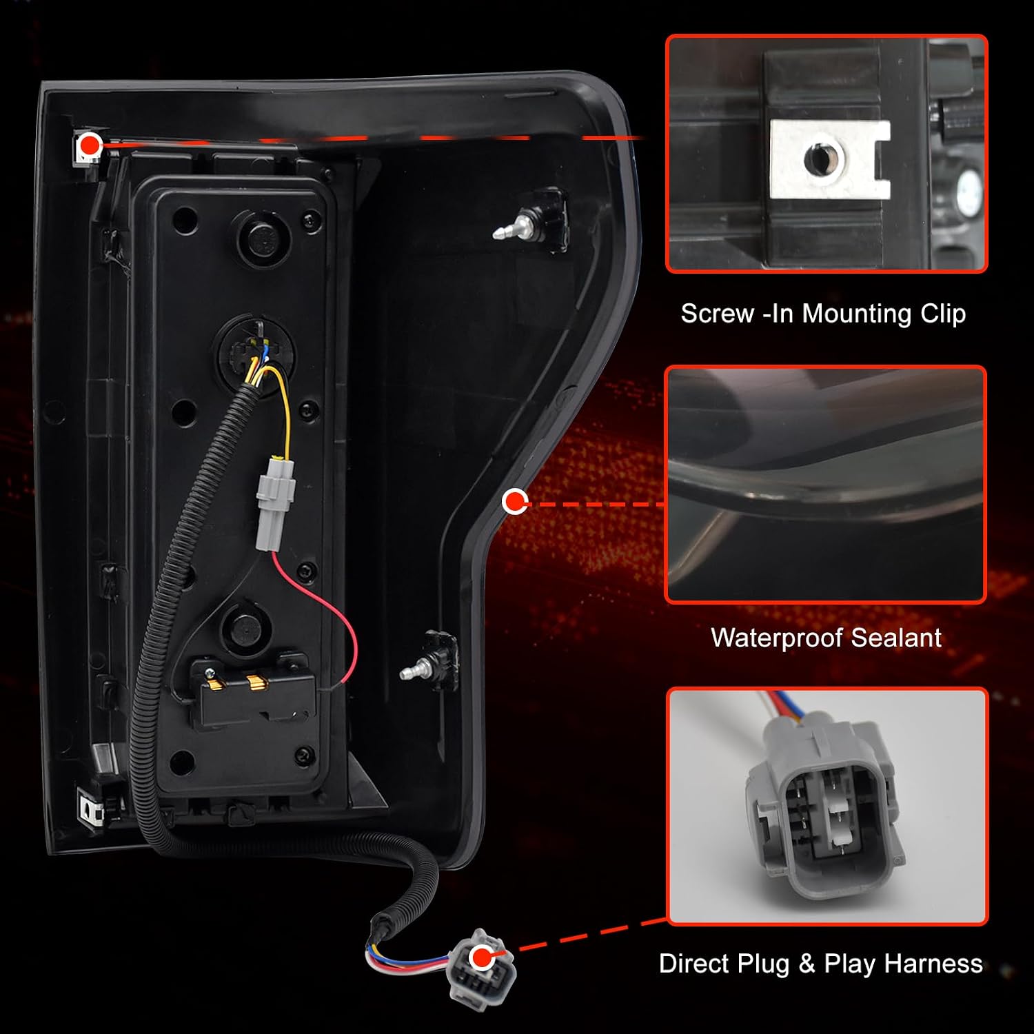 AUCT 18411 - $270 Daikokuya Sequential Led tail lights for Toyota Tundra 2007 2008 2009 2010 2011 2012 - Image 4