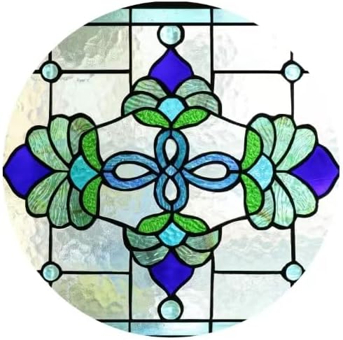AUCT 18365 - $216 Yogoart Tiffany Style Stained Glass Window Hanging Panels Horizontal Transom Window 1 - Image 3