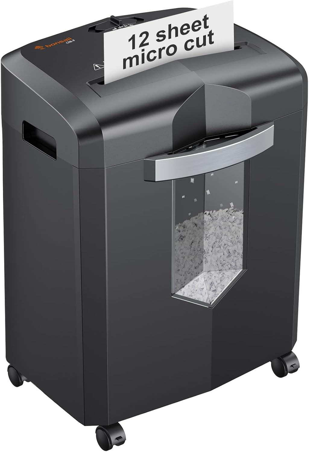 AUCT 18469 - $100 Bonsaii 12-Sheet Micro Cut Heavy Duty Paper Shredder for Home Office | Jam-Proof Syst