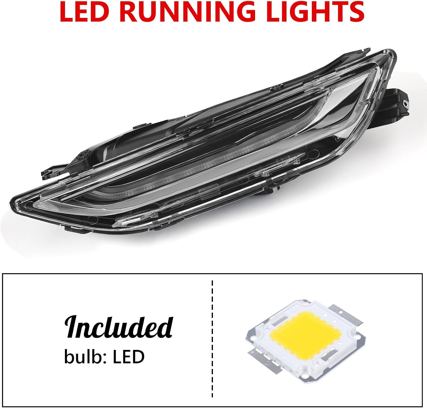 AUCT 18342 - $78 Huray LED Running Lights for Chevy Blazer 2019 2020 2021 2022 Left | Upper DRL Driving - Image 2