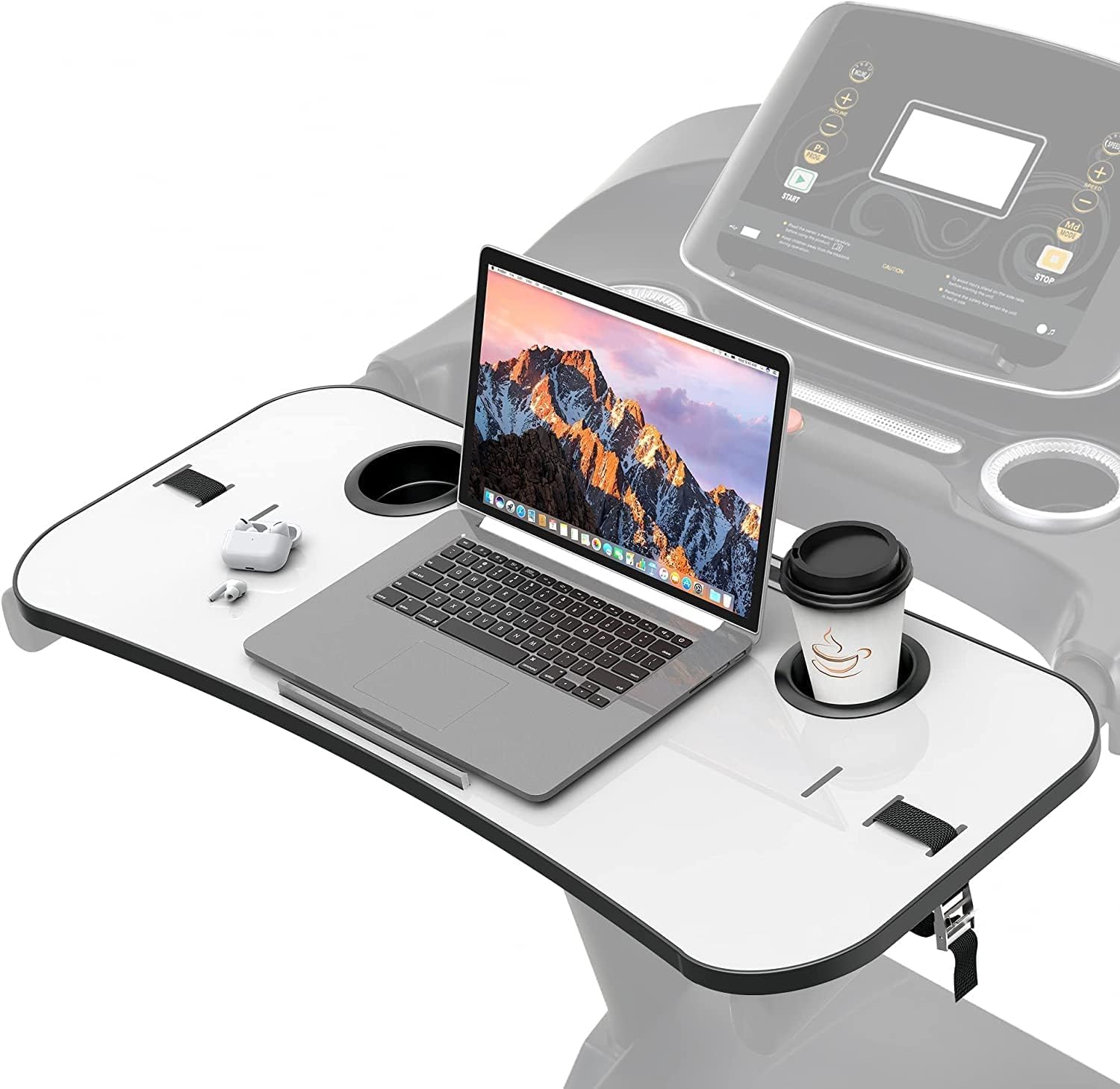 AUCT 18568 - Treadmill Desk Attachment 36 Inches Tread Tray Workstation, Laptop Stand Holder for Notebo