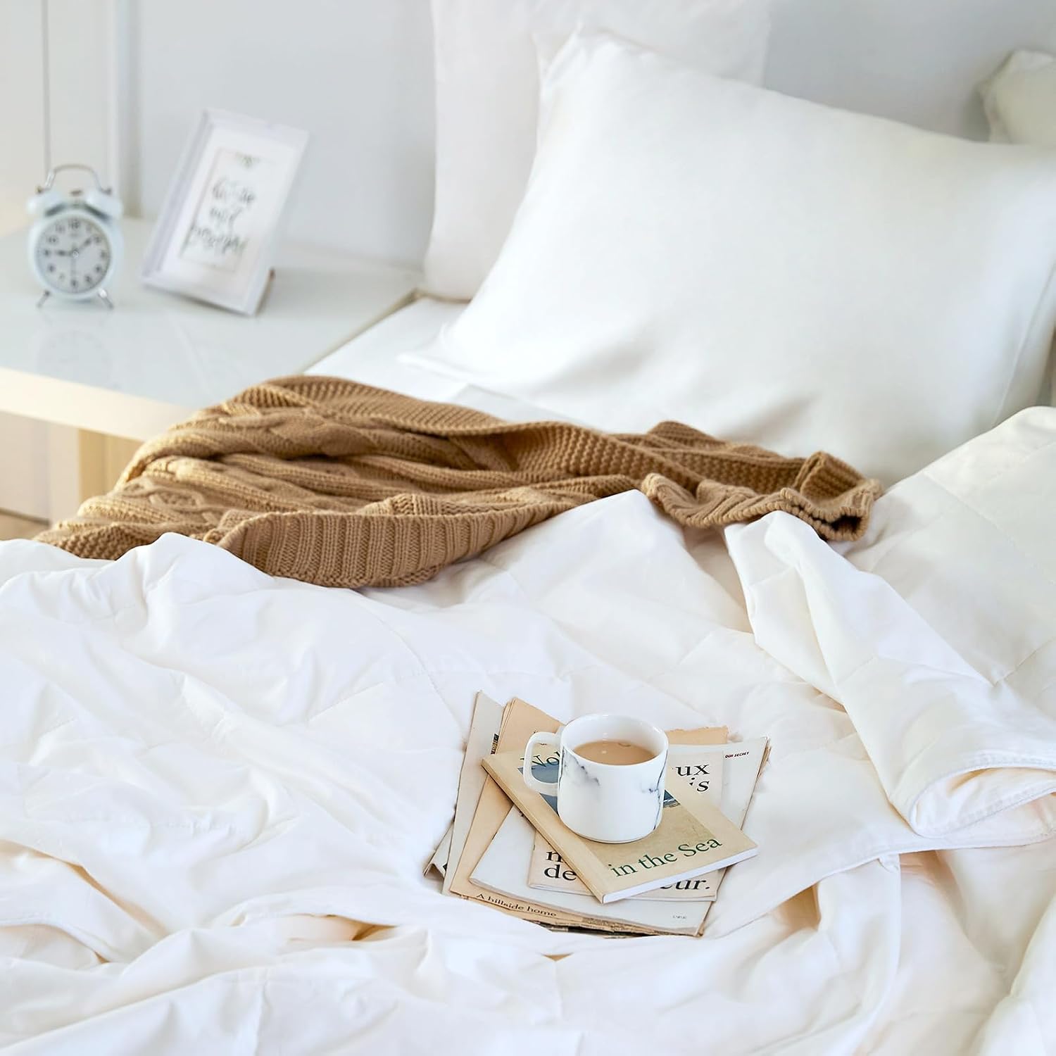 AUCT 20010 - $179 LilySilk 100% Silk Duvet/Comforter Queen, White, for Four Season, Machine Washable Lo - Image 2