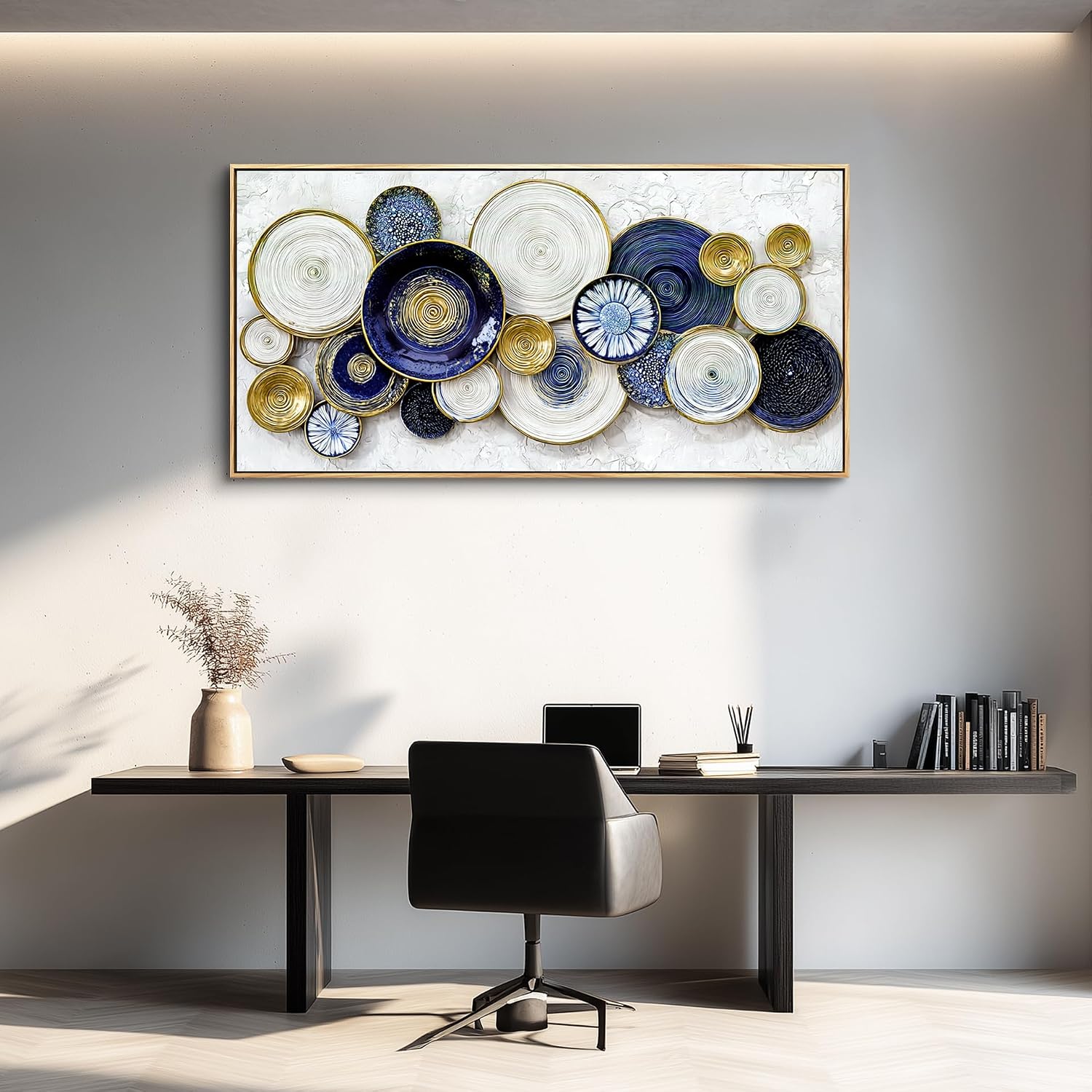 AUCT 19689 - $81 JUDASJART Large Wall Decor For Living Room Canvas Wall Art For Office Modern Wall Deco - Image 4