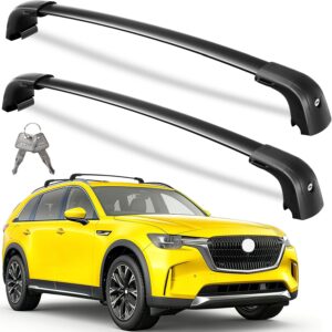 AUCT 18579 - $103 Wonderdriver Lockable Roof Rack Cross Bars 300lbs for CX90 CX-90 2024-2026 | Heavy Du