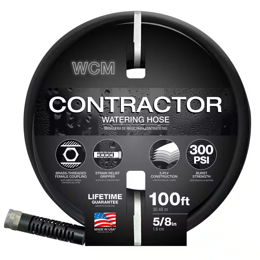 AUCT 18545 - Flexon 5/8 in. dia. x 100 ft. Contractor Grade Garden Hose