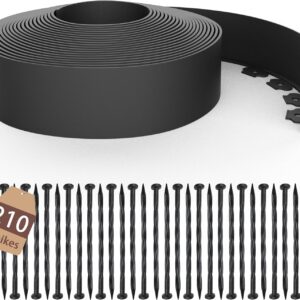 AUCT 18392 - $86 4 inch Tall Landscape Edging Kit 120FT Garden Edging with 210 Spikes for Lawn Edging a